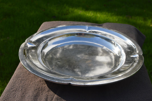 Platter Silver Plated Berlin Made Gebruder Hepp Metallwarenfabrik Pfersheim Berlin SilverPlated Plate 84471 Villars Palace Plate Germany